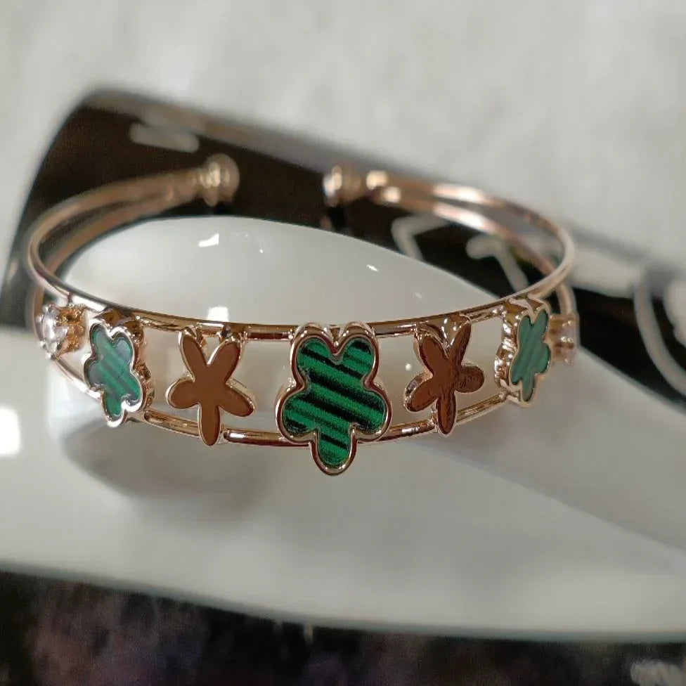 Fancy Plated Kada – Silver / Gold / Rose Gold | Elegant Modern Wristwear - Shangri 