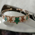 Fancy Plated Kada – Silver / Gold / Rose Gold | Elegant Modern Wristwear - Shangri 