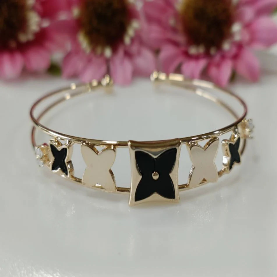 Silver / Gold / Rose Gold Plated Fancy Kada – Modern Everyday Wristwear