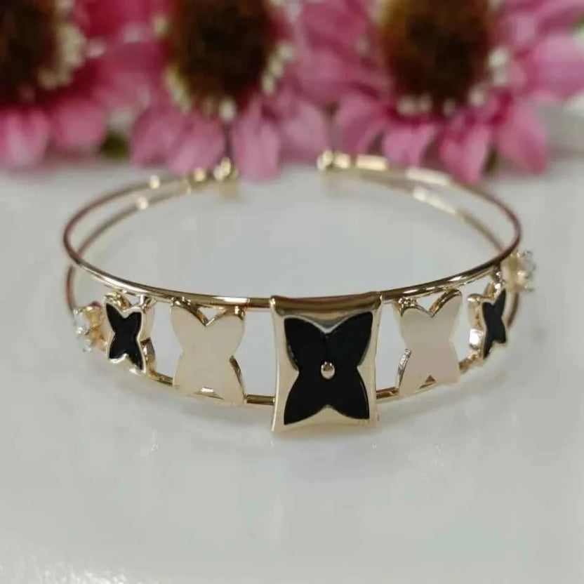 Silver / Gold / Rose Gold Plated Fancy Kada – Modern Everyday Wristwear