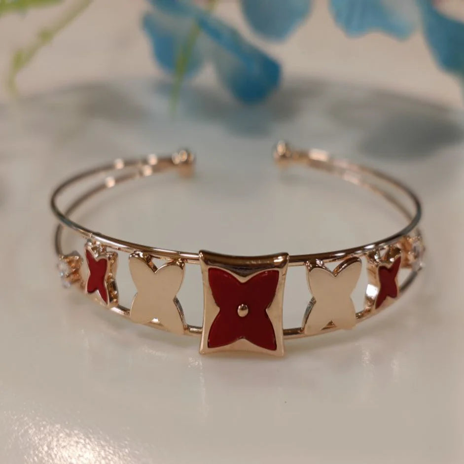 Silver / Gold / Rose Gold Plated Fancy Kada – Modern Everyday Wristwear