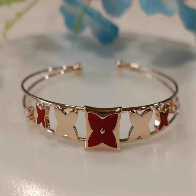 Silver / Gold / Rose Gold Plated Fancy Kada – Modern Everyday Wristwear