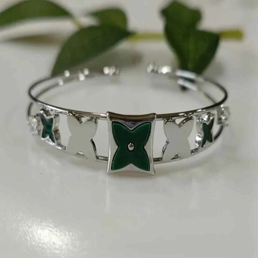 Silver / Gold / Rose Gold Plated Fancy Kada – Modern Everyday Wristwear