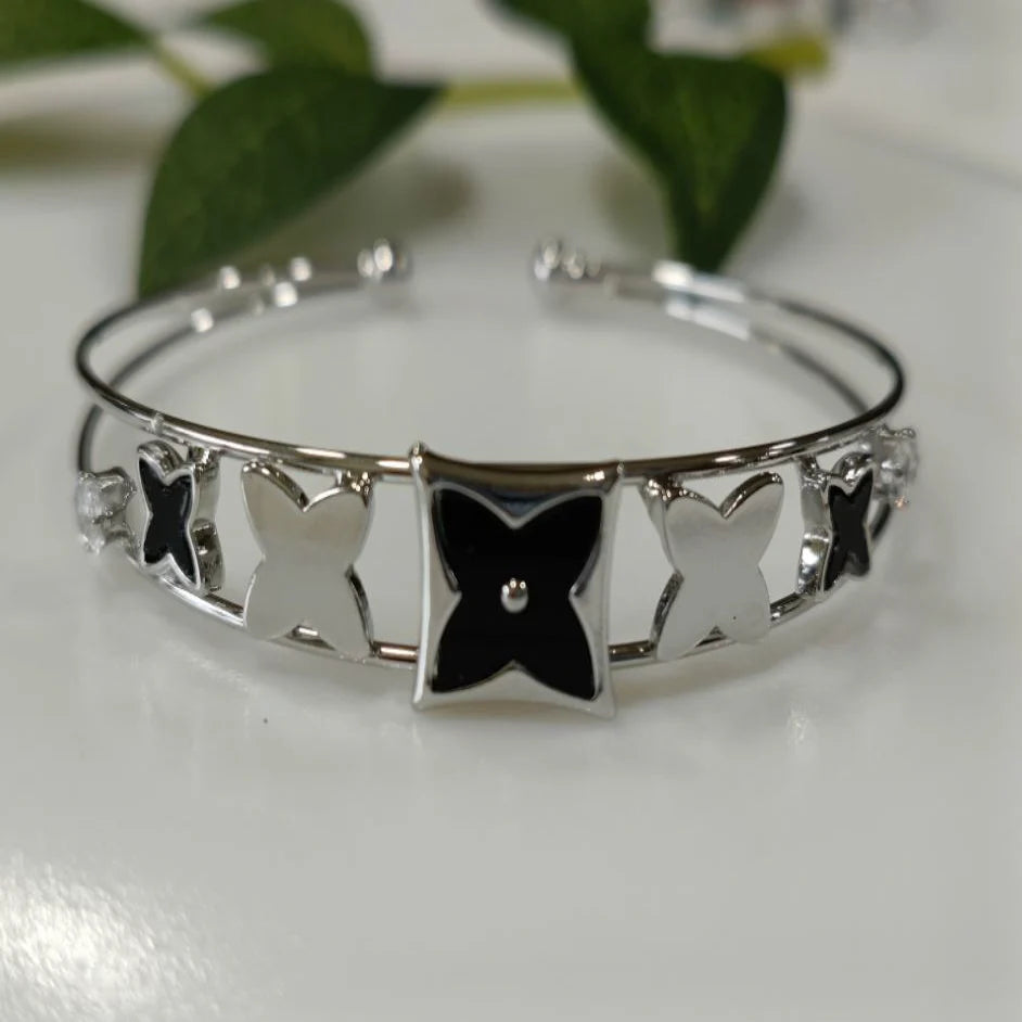 Silver / Gold / Rose Gold Plated Fancy Kada – Modern Everyday Wristwear