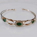 Designed Fancy Kada – Silver / Gold / Rose Gold Plated | Modern Trendy Wristwear - Shangri 