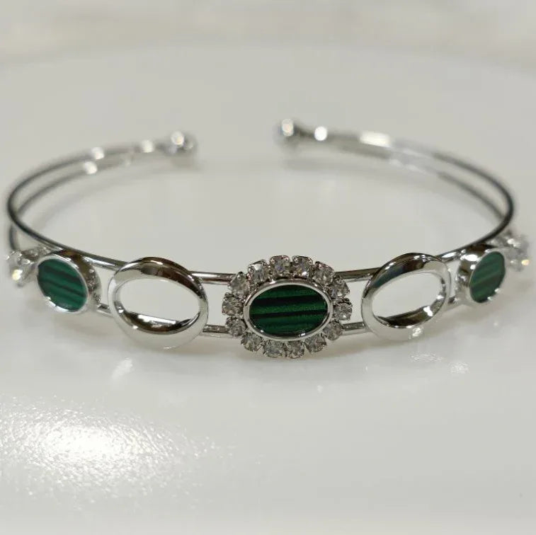 Designed Fancy Kada – Silver / Gold / Rose Gold Plated | Modern Trendy Wristwear - Shangri 