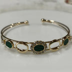 Designed Fancy Kada – Silver / Gold / Rose Gold Plated | Modern Trendy Wristwear - Shangri 