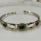 Designed Fancy Kada – Silver / Gold / Rose Gold Plated | Modern Trendy Wristwear - Shangri 