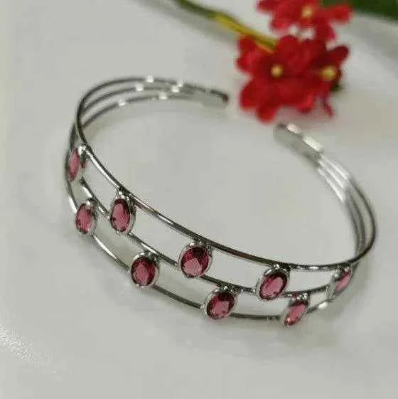 Fancy Plated Kada – Silver / Gold / Rose Gold | Modern Wristwear