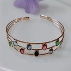 Fancy Plated Kada – Silver / Gold / Rose Gold | Modern Wristwear - Shangri 