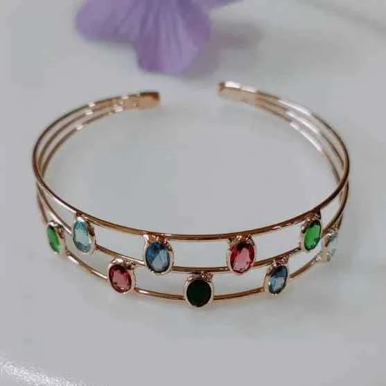 Fancy Plated Kada – Silver / Gold / Rose Gold | Modern Wristwear