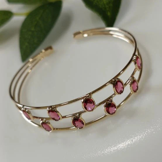 Fancy Plated Kada – Silver / Gold / Rose Gold | Modern Wristwear