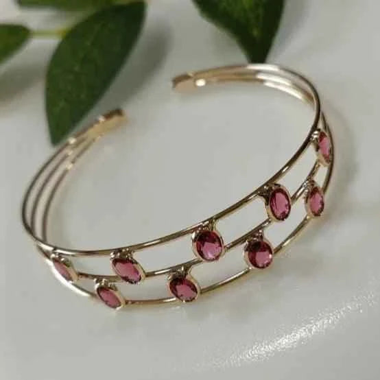 Fancy Plated Kada – Silver / Gold / Rose Gold | Modern Wristwear