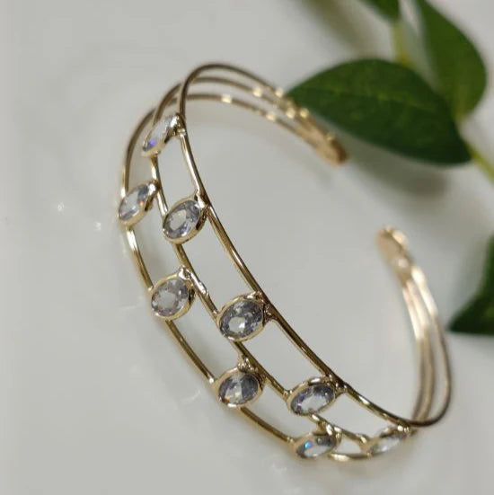 Fancy Plated Kada – Silver / Gold / Rose Gold | Modern Wristwear