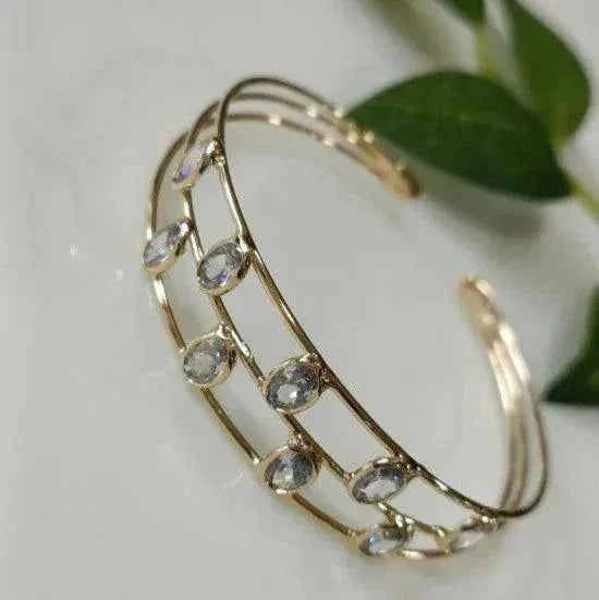 Fancy Plated Kada – Silver / Gold / Rose Gold | Modern Wristwear