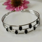 Fancy Plated Kada – Silver / Gold / Rose Gold | Modern Wristwear - Shangri 