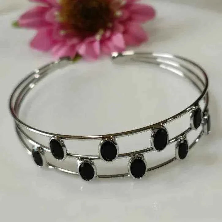 Fancy Plated Kada – Silver / Gold / Rose Gold | Modern Wristwear
