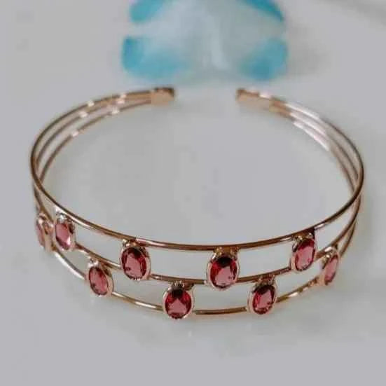 Fancy Plated Kada – Silver / Gold / Rose Gold | Modern Wristwear