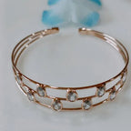 Fancy Plated Kada – Silver / Gold / Rose Gold | Modern Wristwear - Shangri 