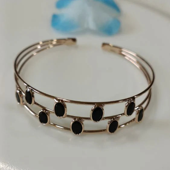 Fancy Plated Kada – Silver / Gold / Rose Gold | Modern Wristwear