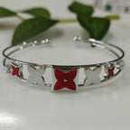 Silver / Gold / Rose Gold Plated Fancy Kada – Modern Everyday Wristwear - Shangri 