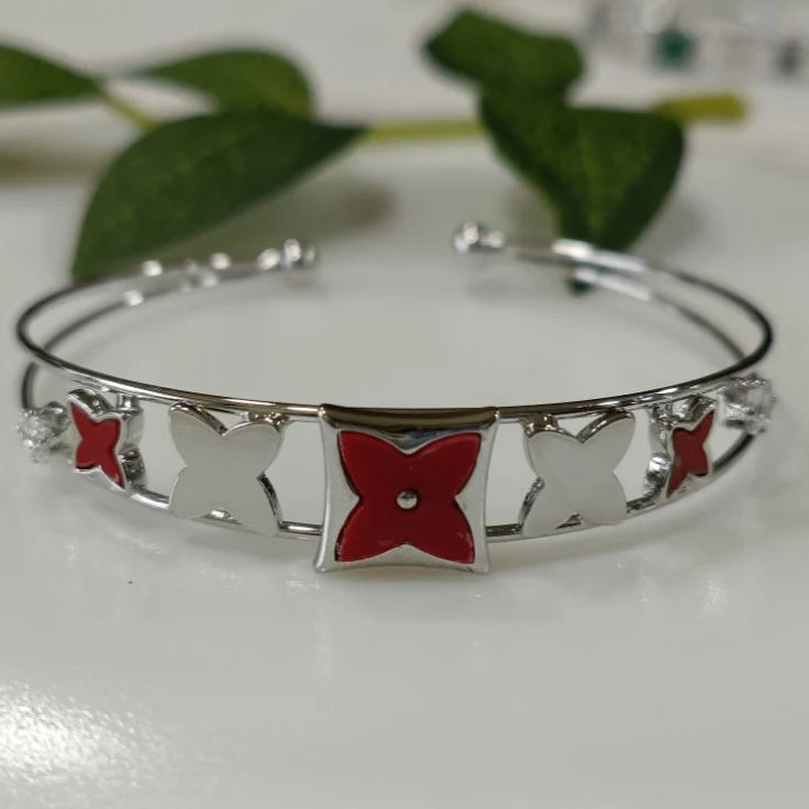 Silver / Gold / Rose Gold Plated Fancy Kada – Modern Everyday Wristwear