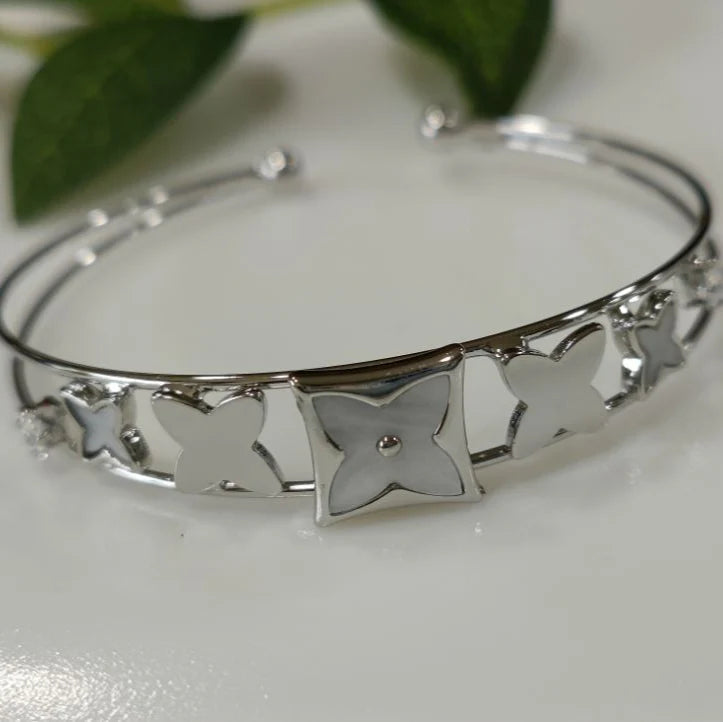 Silver / Gold / Rose Gold Plated Fancy Kada – Modern Everyday Wristwear