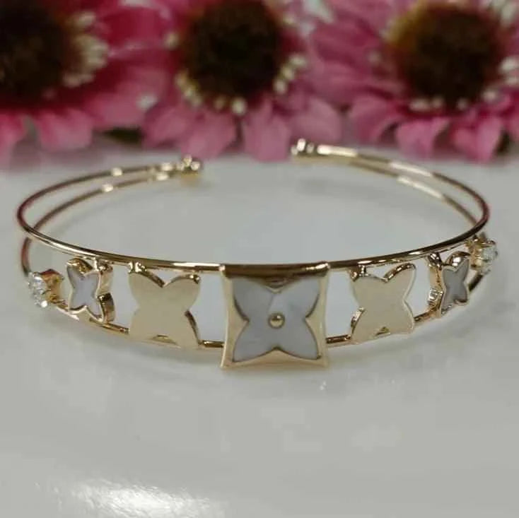 Silver / Gold / Rose Gold Plated Fancy Kada – Modern Everyday Wristwear