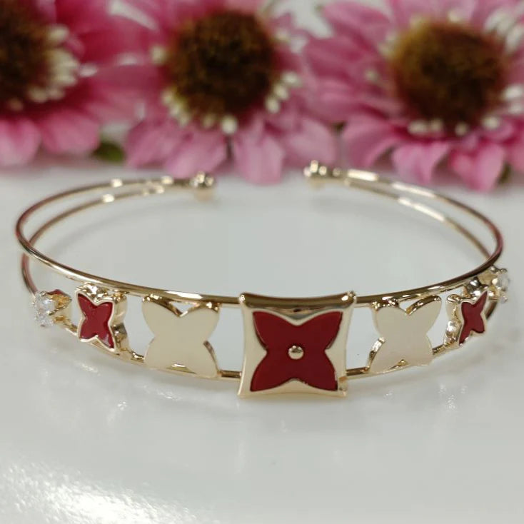 Silver / Gold / Rose Gold Plated Fancy Kada – Modern Everyday Wristwear