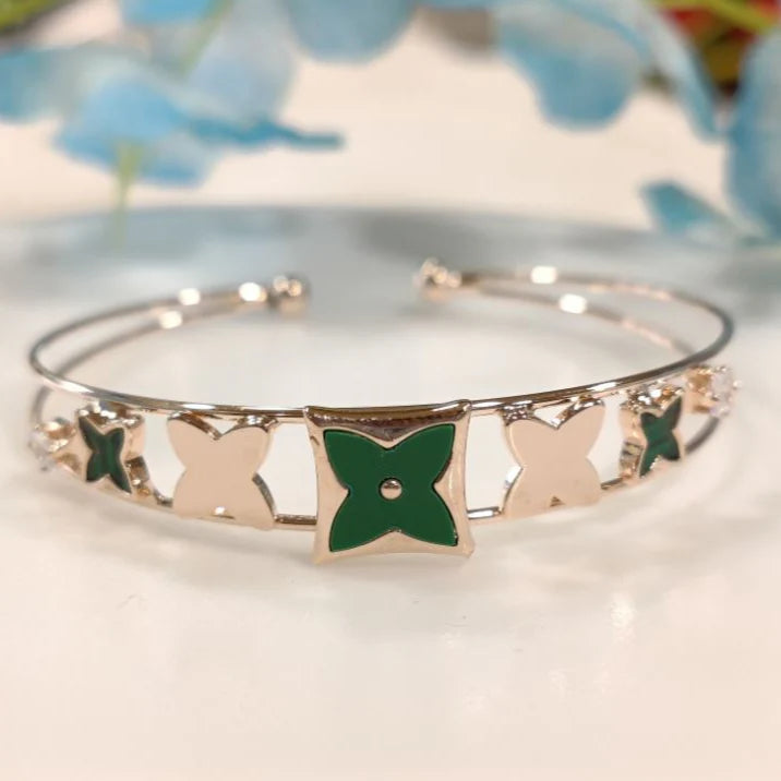 Silver / Gold / Rose Gold Plated Fancy Kada – Modern Everyday Wristwear