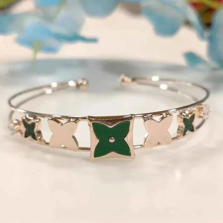 Silver / Gold / Rose Gold Plated Fancy Kada – Modern Everyday Wristwear