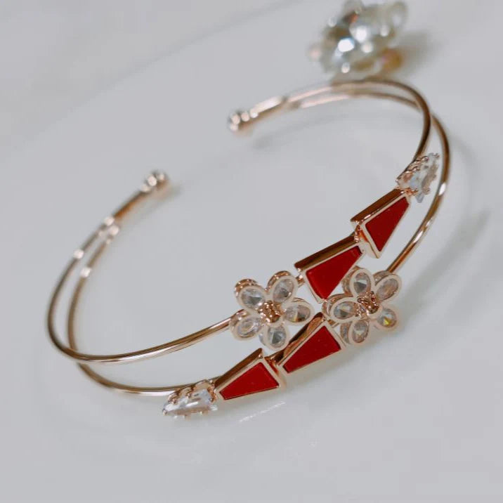 Fancy Plated Kada – Silver / Gold / Rose Gold | Modern Everyday Wristwear