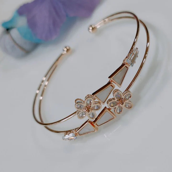 Fancy Plated Kada – Silver / Gold / Rose Gold | Modern Everyday Wristwear