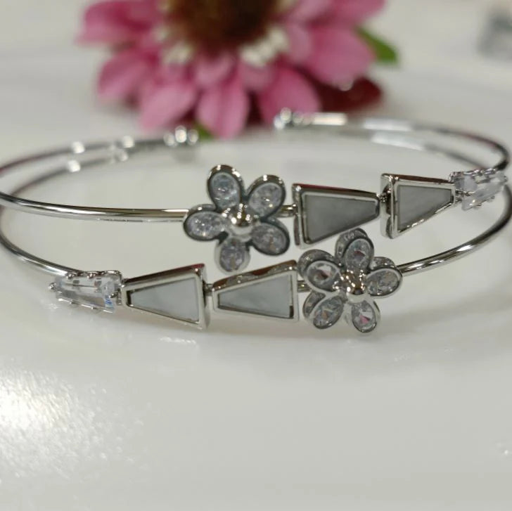 Fancy Plated Kada – Silver / Gold / Rose Gold | Modern Everyday Wristwear