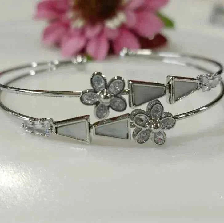 Fancy Plated Kada – Silver / Gold / Rose Gold | Modern Everyday Wristwear