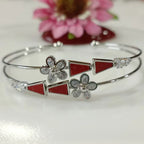 Fancy Plated Kada – Silver / Gold / Rose Gold | Modern Everyday Wristwear - Shangri 