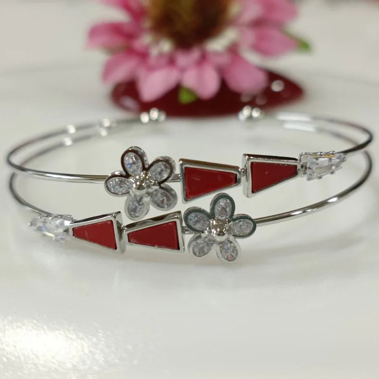 Fancy Plated Kada – Silver / Gold / Rose Gold | Modern Everyday Wristwear