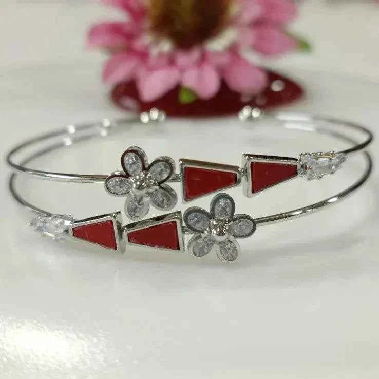 Fancy Plated Kada – Silver / Gold / Rose Gold | Modern Everyday Wristwear