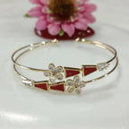 Fancy Plated Kada – Silver / Gold / Rose Gold | Modern Everyday Wristwear - Shangri 