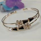 Fancy Plated Kada – Silver / Gold / Rose Gold | Modern Everyday Wristwear - Shangri 