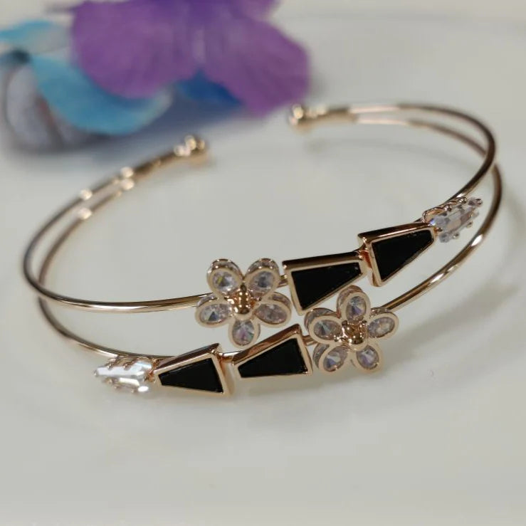 Fancy Plated Kada – Silver / Gold / Rose Gold | Modern Everyday Wristwear