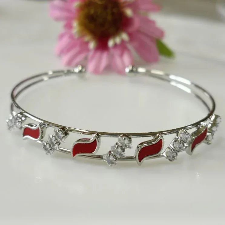 Fancy Kada – Silver / Gold / Rose Gold Plated | Modern Everyday Wristwear - Shangri 