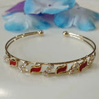 Fancy Kada – Silver / Gold / Rose Gold Plated | Modern Everyday Wristwear - Shangri 