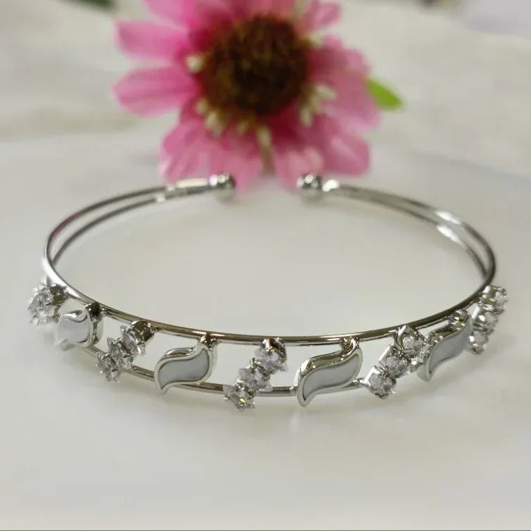 Fancy Kada – Silver / Gold / Rose Gold Plated | Modern Everyday Wristwear - Shangri 