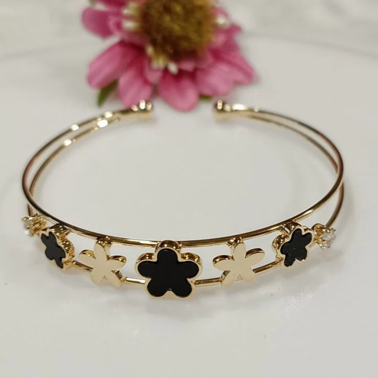 Fancy Plated Kada – Silver / Gold / Rose Gold | Elegant Modern Wristwear