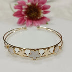 Fancy Plated Kada – Silver / Gold / Rose Gold | Elegant Modern Wristwear - Shangri 