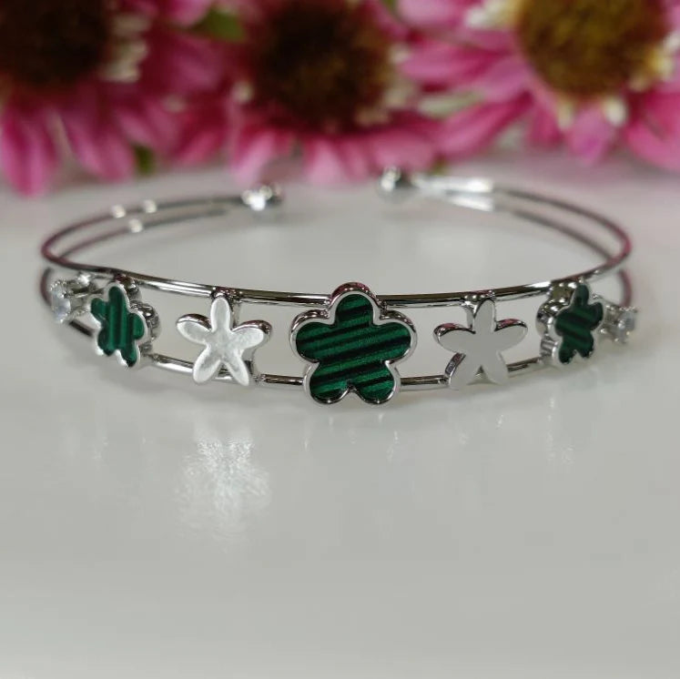 Fancy Plated Kada – Silver / Gold / Rose Gold | Elegant Modern Wristwear