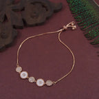 Korean Opal CZ Adjustable Bracelet – Gold, Silver & Rosegold Plated - Shangri 