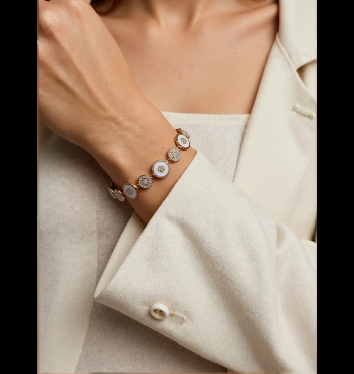 Korean Opal CZ Adjustable Bracelet – Gold, Silver & Rosegold Plated