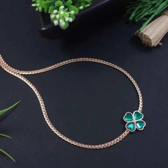 Stainless Steel Floral Pendant Necklace – Anti-Tarnish Gold/Silver Plated (SS331L)